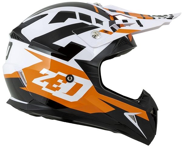 Helma na motorku ZED přilba X1.9, (oranžová/černá/bílá, vel. L) ...