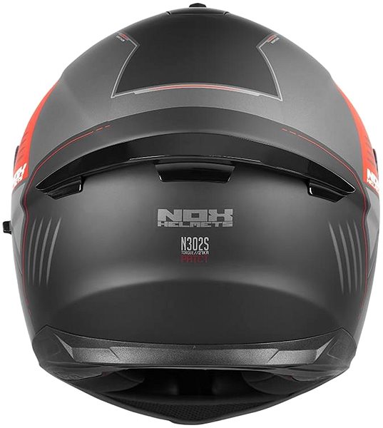 Prilba na motorku NOX prilba N302S Torque,  (čierno-sivá matná, červená, veľ. 2 XL) ...