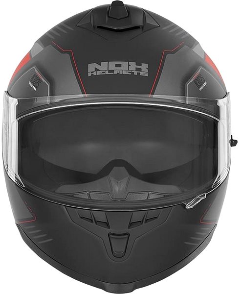 Prilba na motorku NOX prilba N302S Torque, (čierno-sivá matná, červená, veľ. M) ...