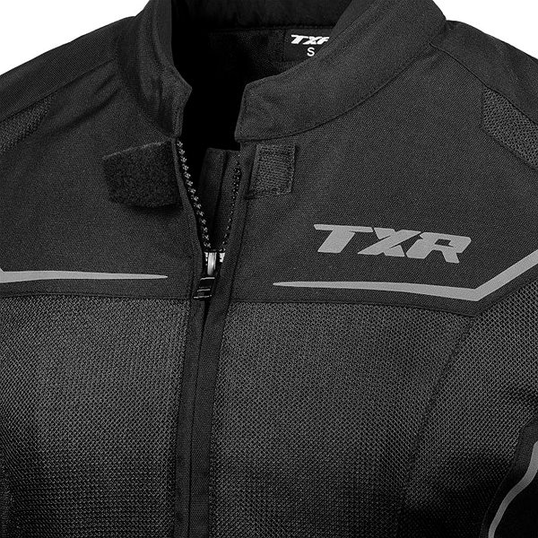 TXR Aero motorcycle jacket, black, size XS.