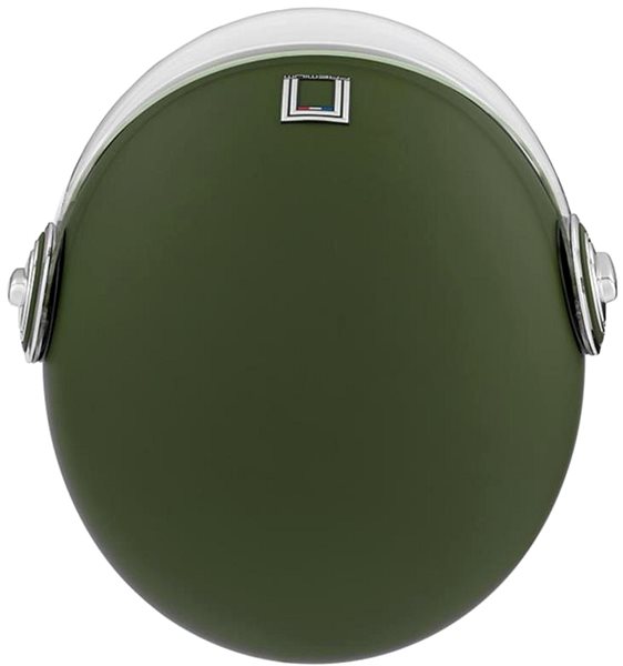 Prilba na motorku NOX HERITAGE (zelená khaki matná, veľkosť XS) ...