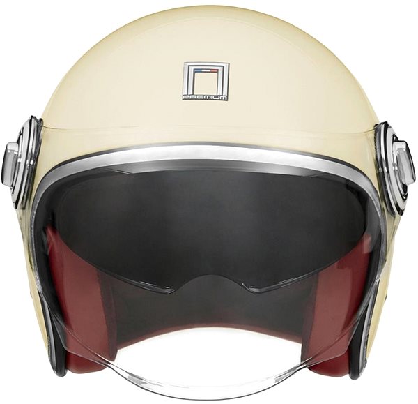 Helma na motorku NOX PREMIUM přilba HERITAGE (krémová bílá, vel. L) 2025 ...