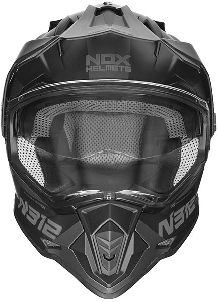 Prilba na motorku NOX N312 EXTEND (čierna matná, titánová, veľ. 2XL) ...