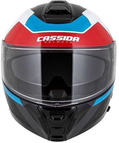 Prilba na motorku CASSIDA MODULO 2.0 (biela perleť/čierna/modrá/červená/sivá, veľkosť XL) ...