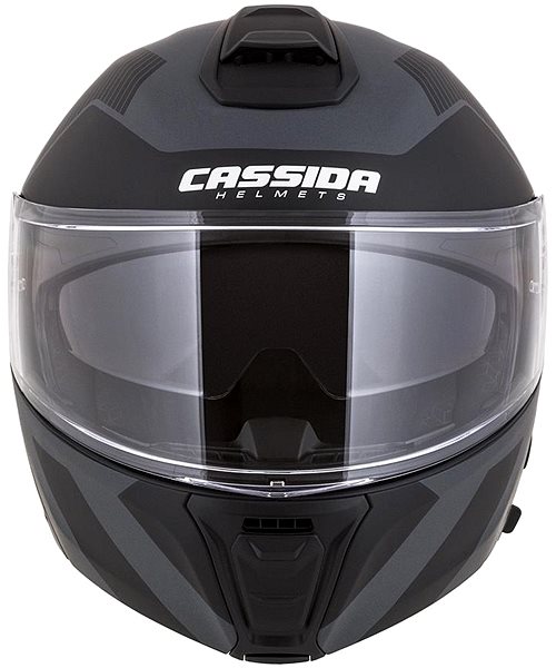 Prilba na motorku CASSIDA MODULO 2.0 (čierna matná/sivá/sivá reflexná, veľkosť 2XL) ...