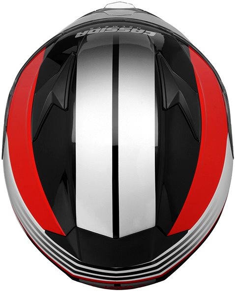 Prilba na motorku CASSIDA APEX JAWA (červená/čierna/sivá, veľ. XS) ...