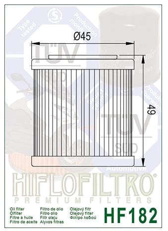 Olejový filter HIFLOFILTRO HF182 ...
