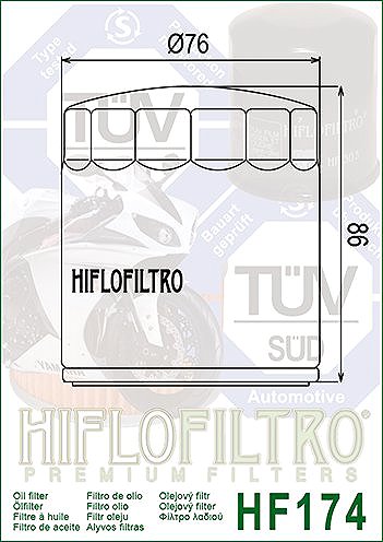 Olejový filtr HIFLOFILTRO HF174B ...