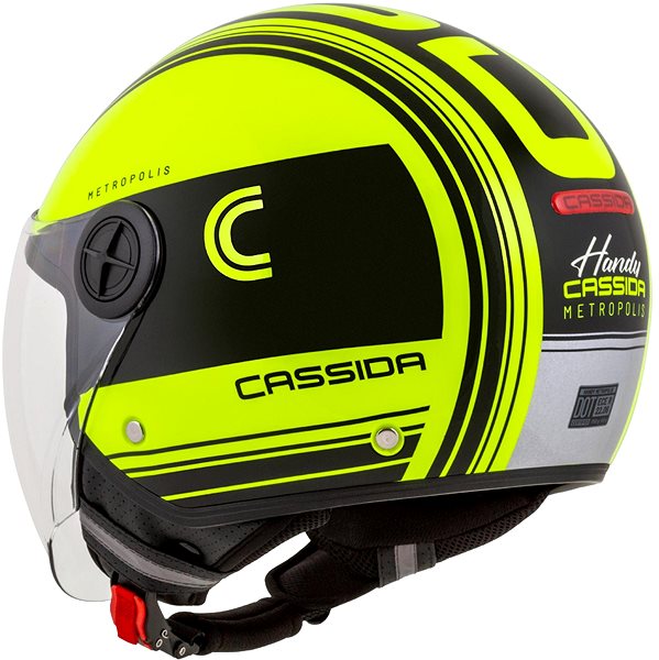 Robogó bukósisak CASSIDA Handy Metropolis Safety 2023, fluo sárga / fekete / fényvisszaverő szürke, XL (60 cm) ...
