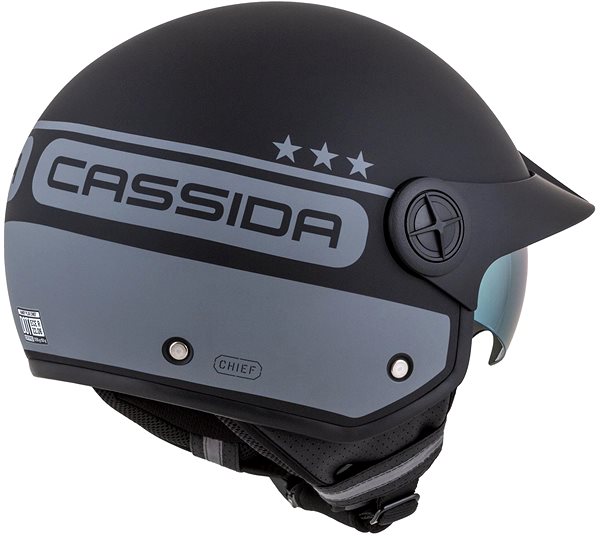 CASSIDA Handy Plus Chief scooter helmet (matt grey/black) 2023 S (55 to 56 cm).