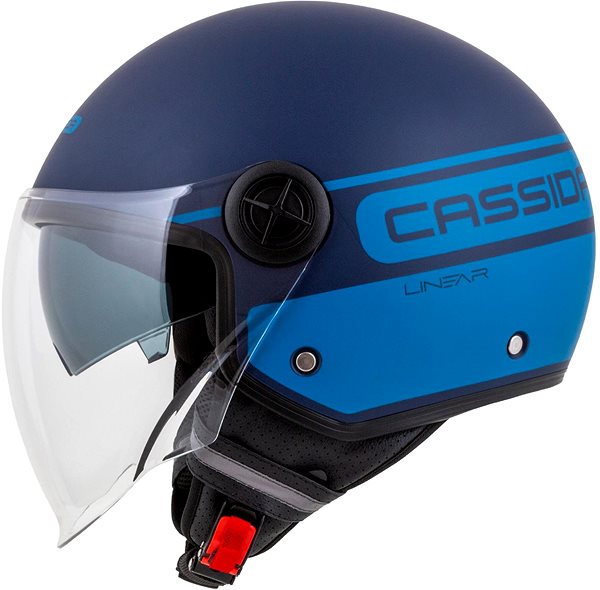 Prilba na skúter CASSIDA prilba Handy Plus Linear (modrá matná/tmavo modrá) 2023 XL (60 cm) ...