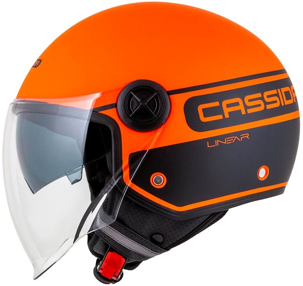 Prilba na skúter CASSIDA prilba Handy Plus Linear (oranžová matná/čierna) 2023 2XL (61 cm) ...