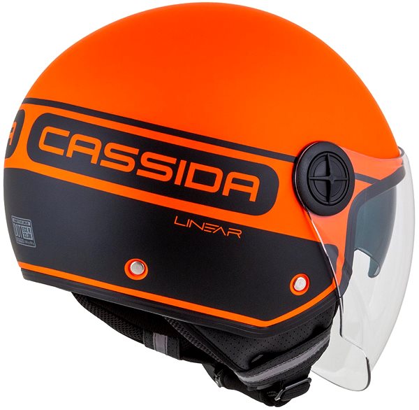 CASSIDA Handy Plus Linear (matt orange/black) 2023 M (57 to 58 cm) scooter helmet.