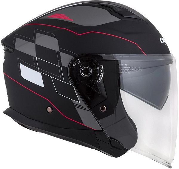 Motoros sisak CASSIDA Sisak Jet Tech RoxoR (fekete matt/fehér/piros/szürke) 2023 XS (53-54 cm) ...
