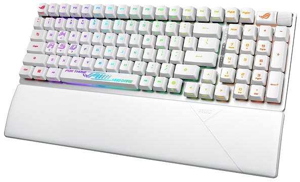 Gaming Keyboard ASUS ROG Strix Scope II 96 Wireless White (ROG RX RED / PBT) - US ...