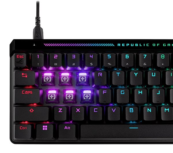 Gaming Keyboard ASUS ROG FALCHION ACE HFX (ROG HFX Magnetic / PBT) - US ...
