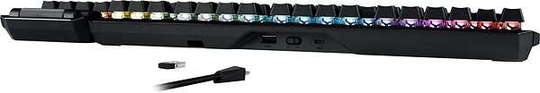 Gaming-Tastatur ASUS ROG Claymore II - US Anschlussmöglichkeiten (Ports)