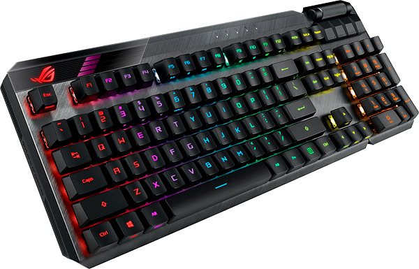 Gaming Keyboard ASUS ROG Claymore II (PBT/RXRD) - US Lateral view