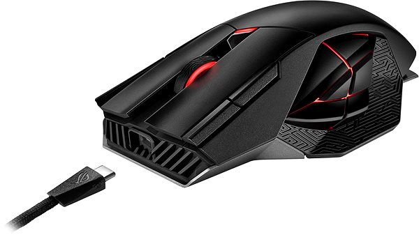 Gaming-Maus ASUS ROG SPATHA X Gaming Mouse Anschlussmöglichkeiten (Ports)