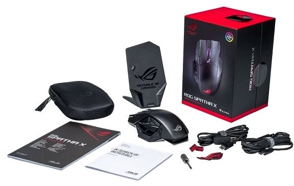 Gaming-Maus ASUS ROG SPATHA X Gaming Mouse Packungsinhalt