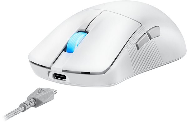 Gaming-Maus ASUS ROG Harpe Ace Mini White ...