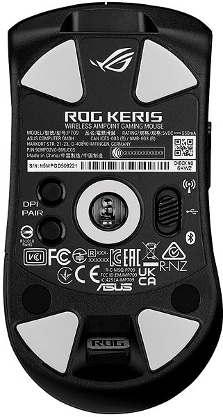 Gaming-Maus ASUS ROG KERIS Wireless Aimpoint schwarz ...