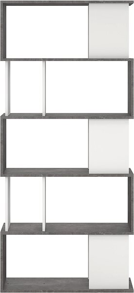 Shelving Unit Falco Shelf Penta 735, concrete / white ...