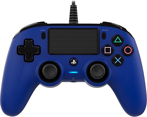 Gamepad Nacon Wired Compact Controller PS4 – modrý Screen