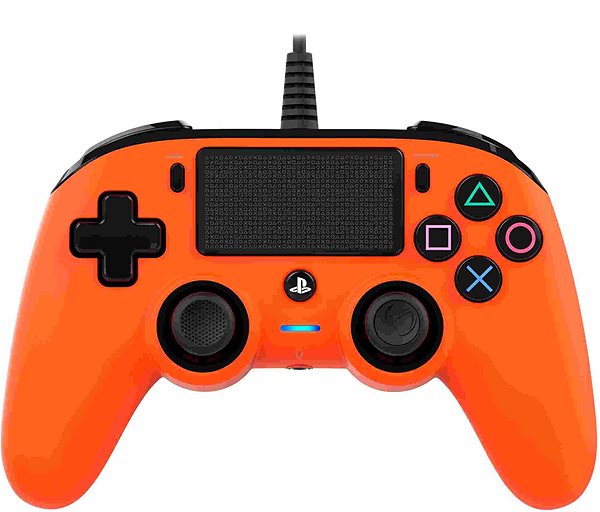 Gamepad Nacon Wired Compact Controller PS4 - Orange Screen