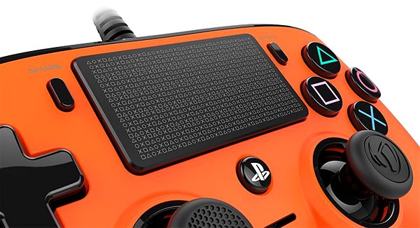 Gamepad Nacon Wired Compact Controller PS4 – oranžový Bočný pohľad