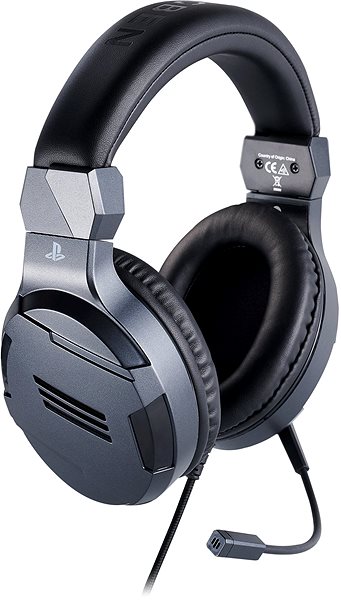 Gaming Headphones BigBen PS4 Stereo Headset v3 - Titanium Lateral view