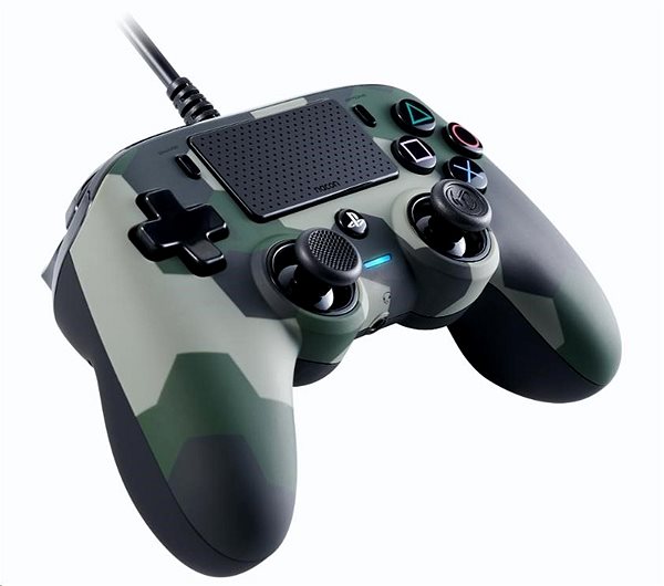 Gamepad Nacon Wired Compact Controller PS4 – zelená kamufláž Bočný pohľad