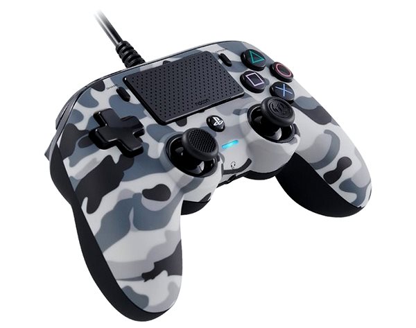 Gamepad Nacon Wired Compact Controller PS4 - Grey Camouflage Lateral view
