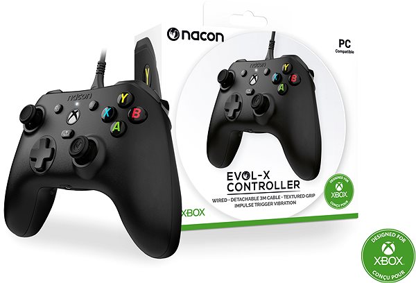 Gamepad Nacon Evol-X Controller – Black – Xbox ...