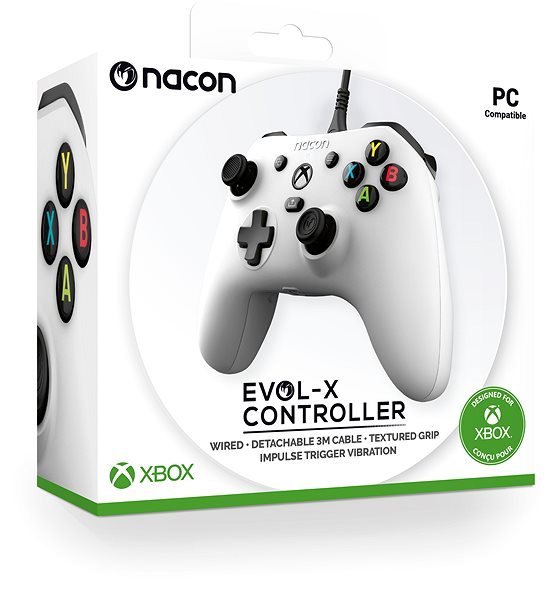 Gamepad Nacon Evol-X Controller - White - Xbox ...