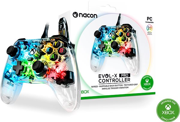 Gamepad Nacon Evol-X Pro Controller – RGB – Xbox ...