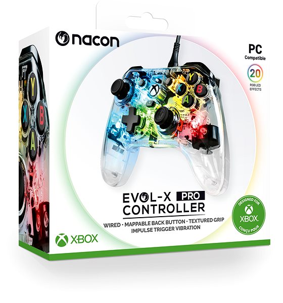 Gamepad Nacon Evol-X Pro Controller – RGB – Xbox ...