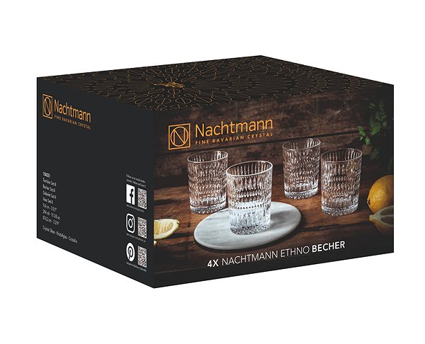 Pohár Nachtmann ETHNO 104251 Pohár na whiskey / rum / vodu 304 ml 4 ks ...