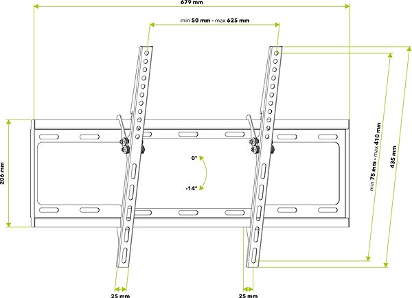 TV Stand AlzaErgo Frame Technical draft