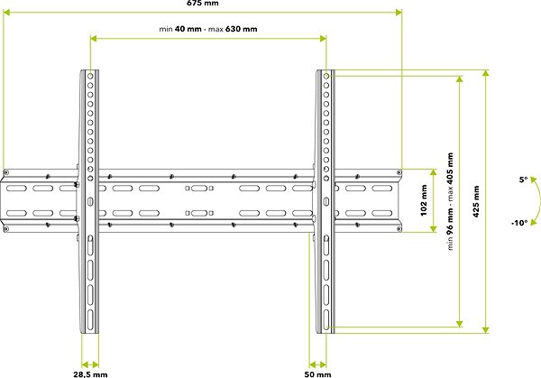 TV Stand AlzaErgo Plate Technical draft