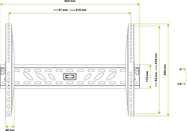 TV Stand AlzaErgo Low Profile Technical draft