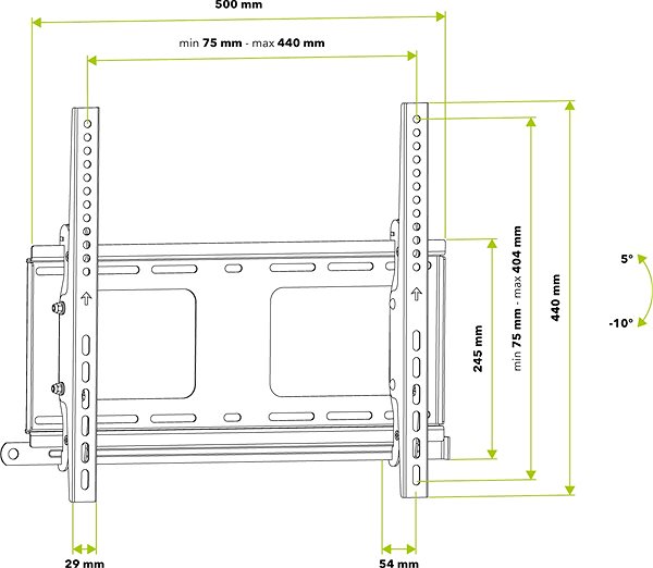 TV Stand AlzaErgo Big Load Technical draft