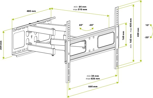TV Stand AlzaErgo Convey Technical draft