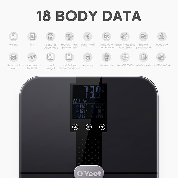 Bathroom Scale Naipo O' Yeet BS-OY02 Grey ...