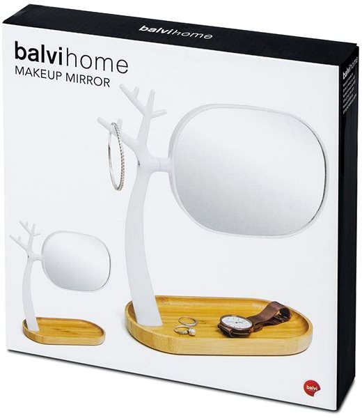 Makeup Mirror BALVI Cosmetic Mirror Nature 26887, White Packaging/box