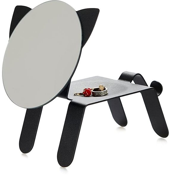 Makeup Mirror BALVI Cosmetic Mirror Cat 27210, Black Lateral view