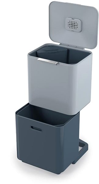Rubbish Bin JOSEPH JOSEPH Totem Max 60L Editions Sky 30093 Sorted Waste Bins Screen