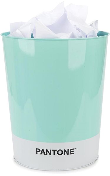 Rubbish Bin BALVI Waste Bin Pantone 27380, Turquoise Screen