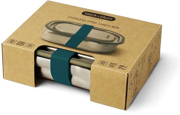 Snack Box BLACK+BLUM Snack box Steel Appetit 600ml, blue Packaging/box