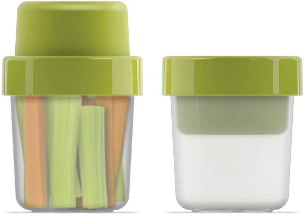 Snack Box JOSEPH JOSEPH GoEat Snack Pot 81025, 100/240ml, green Lateral view